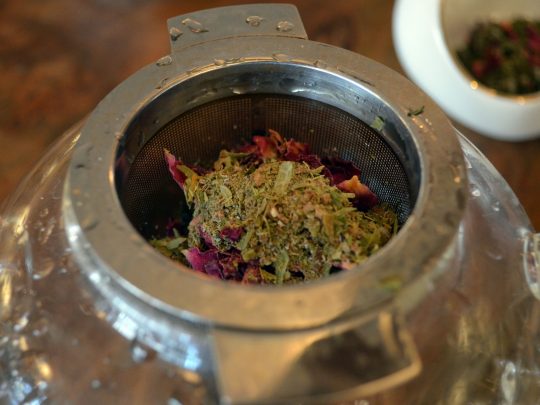 herbal infusion - making herbal tea blends